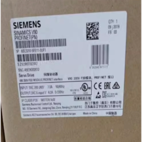 议价6SL3210-5FB11-0UF1西门子V90驱动器6SL32105FB110UF11KW全新