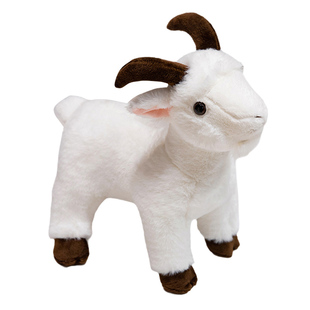 仿真小山羊公仔毛绒玩具绵羊玩偶羊驼布娃娃抱睡觉儿童生日礼物女