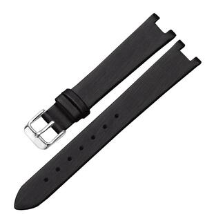 适用于西铁城光动能EM0533 0530 0673凹接口绢丝代言真皮手表带女