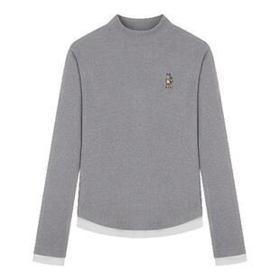 TeenieWeenie小熊奥莱长袖T恤春季俏皮弹力拉绒竖纹上衣白打底衫