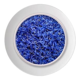 蓝色矢车菊花瓣金盏菊玫瑰花茶碎咖啡奶盖蛋糕烘焙装饰用火星花瓣