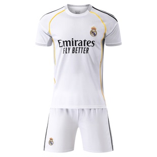 姆巴佩皇马球衣儿童训练比赛服贝林厄姆莫德里奇主客场足球服套装