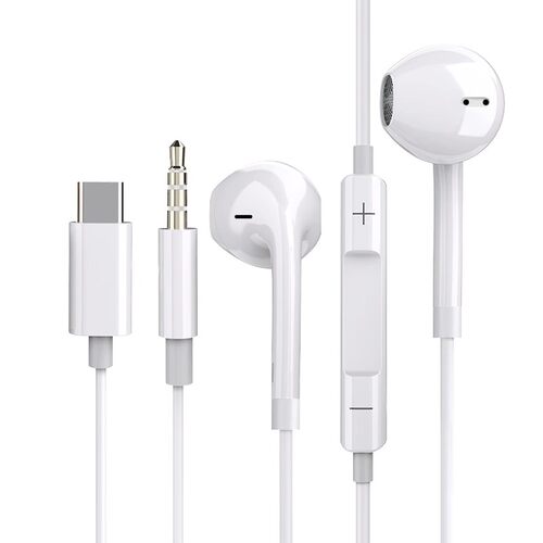 3.5mm耳机有线入耳type-c接口圆孔适用于华为小米苹果15iPhone16