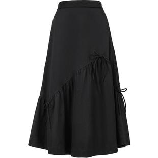 ONLY2026春季新款俏皮仙女裙白色蝴蝶结A字伞裙显瘦半身裙女