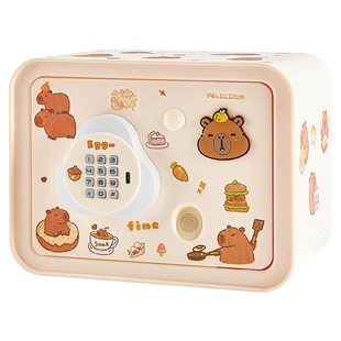 新年存钱罐女孩2025新款密码锁指纹储蓄罐儿童存钱保险箱可进可出