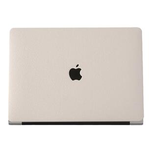 荔枝皮奶白色皮革macpro13M1保护壳16寸壳macpro15保护套M2air13