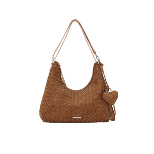 ANGELSKY原创设计编织包单肩腋下包高级感hobo包松弛感通勤法棍包