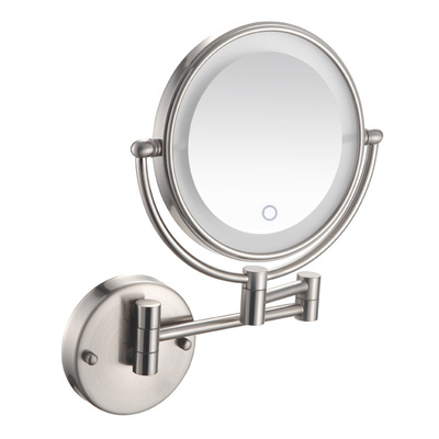 黄铜材质酒店化妆镜免打孔