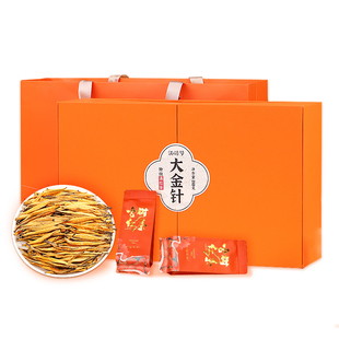 云南凤庆古树滇红茶特级蜜香大金针浓香型红茶礼盒茶叶独立小包装