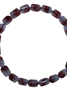 天然金草莓毒液超七桶珠手链女