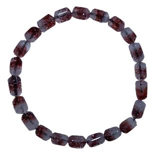 天然金草莓毒液超七桶珠超级七彼岸花金字塔共生黑云母手串送礼物