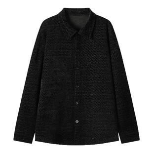 男生入秋外套2025新款长袖外穿衬衫早秋夹克过秋小香风初秋衣服