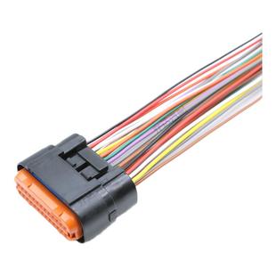 MX23A12SF1 JAE型汽车防水连接器34针PCB板端线束插头MX23A26NF1