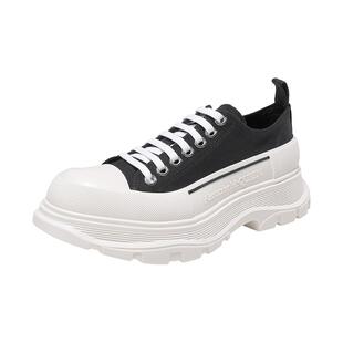 【自营】中古全新未使用亚历山大麦昆MCQUEEN男士系带厚底休闲鞋