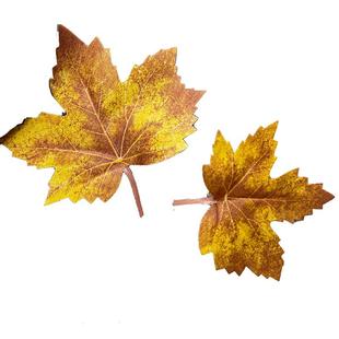 仿真树叶枫叶子发夹橘色绿色古风个性趣味搞怪刘海搞怪儿童卡子女