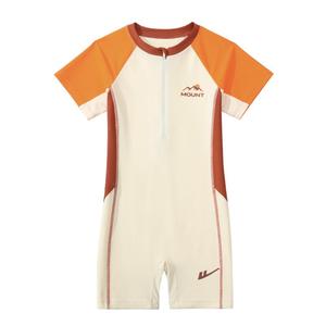 回力儿童泳衣男童中大童2025新款连体专业防晒男孩速干温泉游泳衣