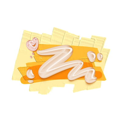 水滴笔刷/procreate写字透明立体渐变可商用直播网红奶油背景模板