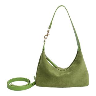 麂皮绒包包女式2026新款潮时尚百搭单肩斜挎包高级感美拉德腋下包