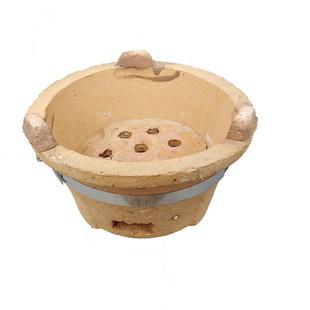 打边炉耐高温木炭炉烧烤网瓦片烤炉砂锅火锅底座灶泥土炉子煮茶炉