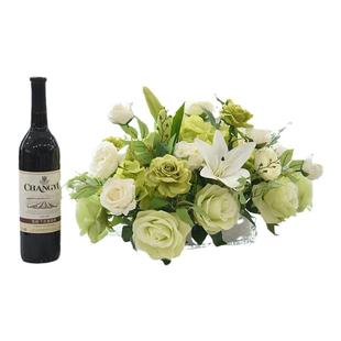 假花仿真花酒店餐桌花摆花餐厅宴会商务会议桌面装饰台花长桌摆件