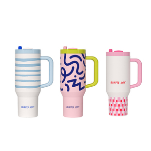 【吉时特卖】波乐派大容量冰霸杯女生不锈钢双饮巨无霸保温保冷