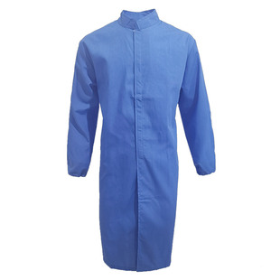 白大褂食品厂车间长袖工作服连体衣男女立领卫生服清洁服实验室服