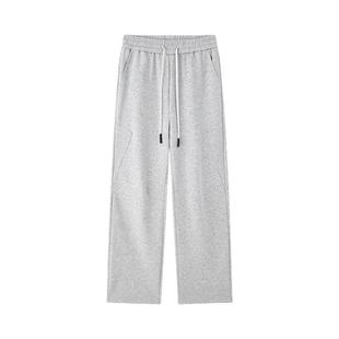 WASSUP潮牌卫裤男秋冬季2025新款重磅美式高街垂感休闲运动直筒裤