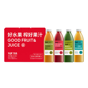 乐源果汁树莓蓝莓橙汁芒果猕猴桃汁饮料混合大礼包年货礼盒伴手礼