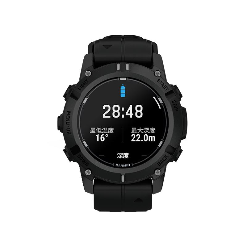 【自营】Garmin佳明Descent G2潜水心率血氧NFC支付户外GPS定位100+运动模式防水浮潜游泳运动手表
