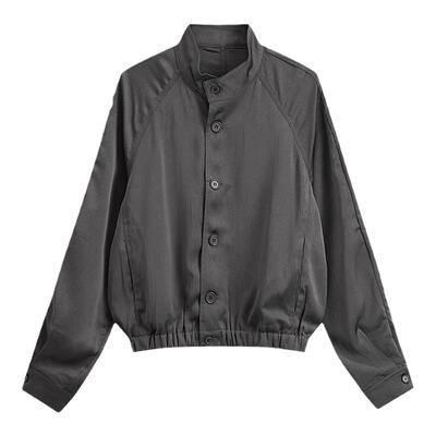 COLN春秋半高领短款夹克