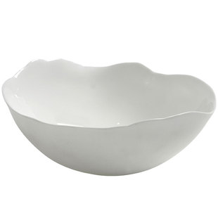 比利时Serax设计师款白色陶瓷西餐盘荷叶盘 异形骨瓷餐具摆盘盘子