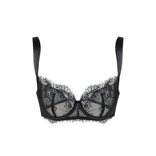 【锦溪】青色性感睫毛蕾丝大胸显小超薄款内衣女收副乳防下垂文胸