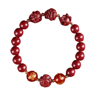 【先生推荐】朱砂手链三合六合十二生肖男女款本命年手串新年礼物