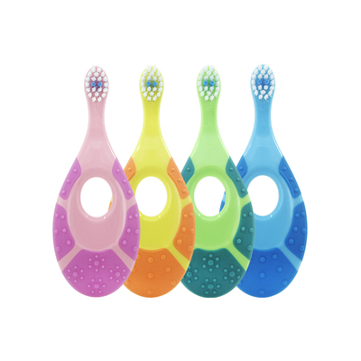 挪威Jordan0-12岁软毛牙刷分段护齿2支装宝宝婴幼儿童牙刷