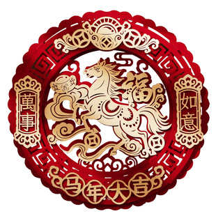 马年2026春节立体福字门贴新年磁吸贴纸过年入户大门福贴装饰布置