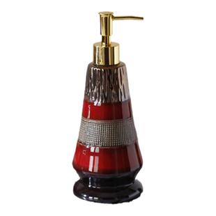 复古风陶瓷分装瓶中式按压洗手液洗发水沐浴露家用民宿酒店空瓶子