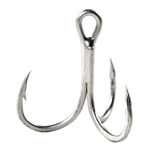 三本钩路亚钩亮片钩子鸡爪钩4倍6倍加强大鱼钩路亚小号海钓钩专用