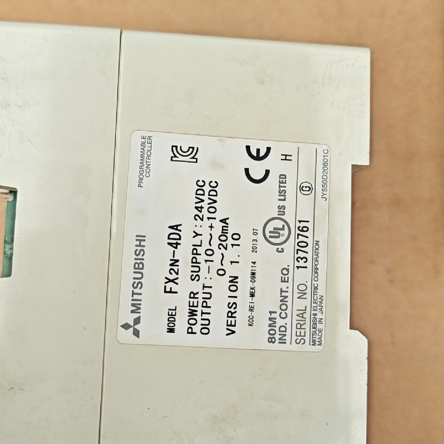 议价三菱扩展模块FX2N-4DA，拆机的，功能包好，成色如图，实