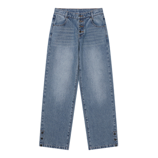 mostwanted 中低腰合身水洗牛仔裤