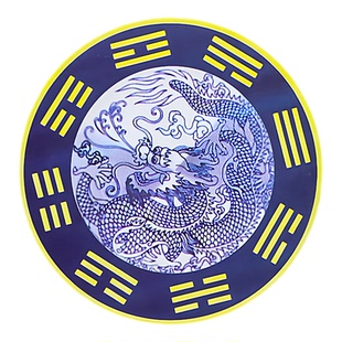 青龙贴水龙头生财自粘式八卦贴纸图牌上厨房大吉靠窗下洗衣机防水