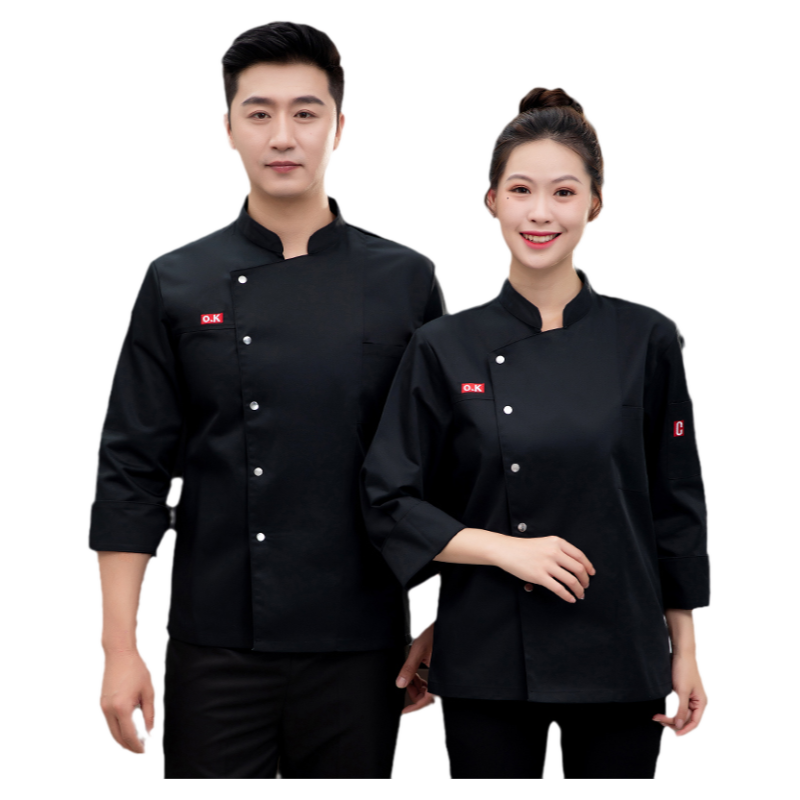 高档厨师工作服短袖超薄酒店厨师服加厚餐饮工装食堂后厨服装饭店
