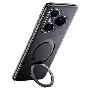 带磁吸旋转支架真皮软壳适用华为pura80pro+手机壳新款pura70pro十保护套p70pro+全包ultra防摔p80pro男女款