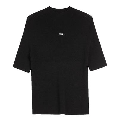 ELLE法式无缝一体半高领针织衫