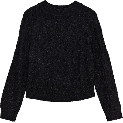 ONLY松弛感插肩柔光纱线针织衫