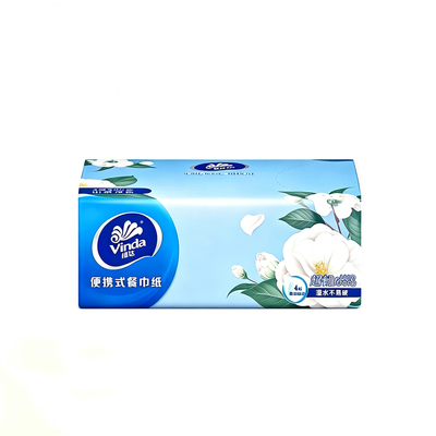 维达山茶花香餐巾纸10包4层超韧外出旅游便携式可湿卫生纸面巾纸L