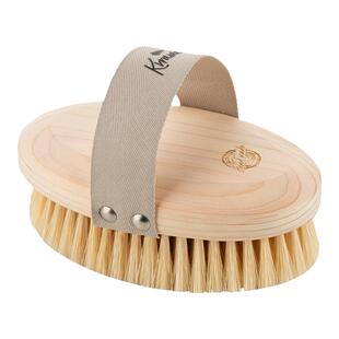 KRRAMEL猪鬃干刷身体刷洗澡刷背神器短柄按摩沐浴刷美体搓背