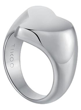 Tikoo心形戒指女时尚个性礼物