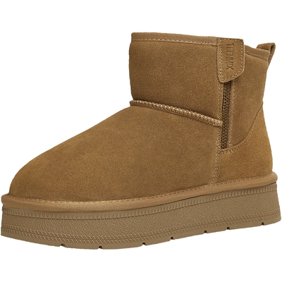 天美意厚底增高加绒保暖雪地靴棉鞋女休闲短靴冬季新款BM272DD5