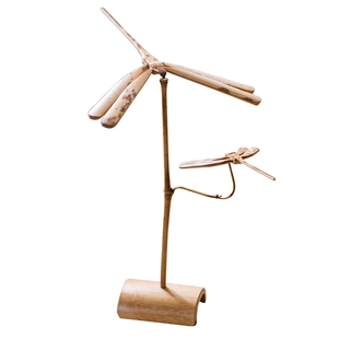 掬涵平衡竹蜻蜓新中式禅意摆件茶室复古怀旧工艺品古风装饰品礼物