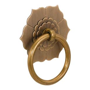 纯铜加厚实心/中式仿古抽屉铜把手书桌写字台红木家具复古典拉手